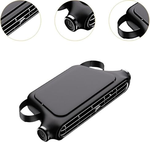 مروحة USB المتداخلة للسيارات مع خيارات قابلة للتعديل و 3 سرعات ، بيضاء in Saudi Arabia