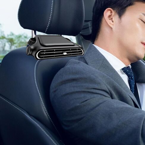 مروحة USB المتداخلة للسيارات مع خيارات قابلة للتعديل و 3 سرعات ، بيضاء in Saudi Arabia