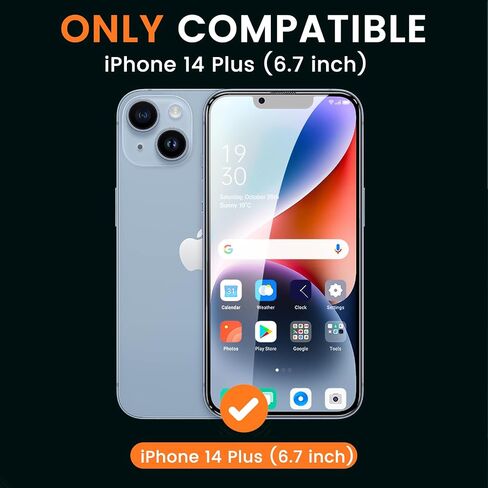 BNCHI 3 Pack for iPhone 13 Privacy Screen Protector + 3 Pack Camera Lens Protector, Shatterproof Premium Tempered Glass, Auto-Dust Removal, 28°Anti Spy, 9H Full Coverage Tempered Glass Film in Saudi Arabia