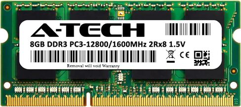 A-Tech 8GB RAM لـ HP Thin Client T620/T620 Plus | DDR3 1600 SODIMM PC3-12800 1.5V 204 PIN MEMORDY MEDULE in Saudi Arabia