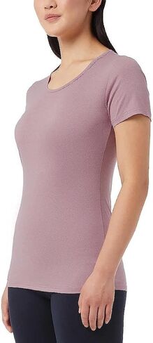 32 Degrees Ladies' Cool Tee, Short Sleeve Scoop Neck, 3-Pack (US, Alpha, Medium, Regular, Regular, Black/HT Teal/HT Purple) in Saudi Arabia