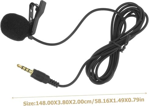 HOMSFOU Lavalier Microphone for Phone Clip Lapel Mic for Video Recording Compatible Smartphones and Tablets Design for Interviews Podcasts and Lectures in Saudi Arabia