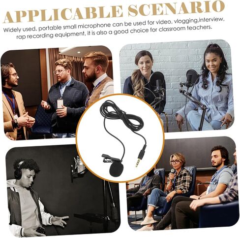HOMSFOU Lavalier Microphone for Phone Clip Lapel Mic for Video Recording Compatible Smartphones and Tablets Design for Interviews Podcasts and Lectures in Saudi Arabia