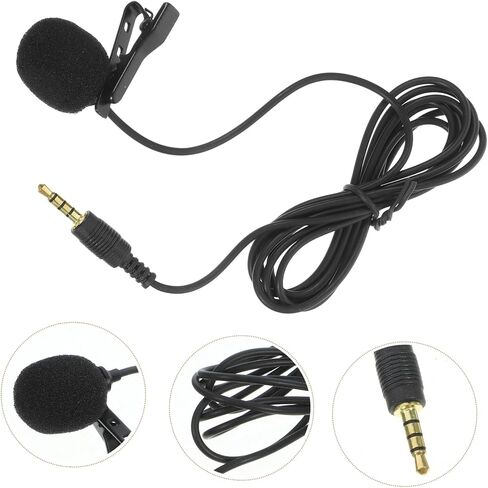 HOMSFOU Lavalier Microphone for Phone Clip Lapel Mic for Video Recording Compatible Smartphones and Tablets Design for Interviews Podcasts and Lectures in Saudi Arabia