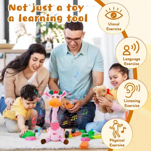 Dancing Cactus Toy Talking Cactus Singing and Repeat What You Say for Baby Cactus Plush Toy Mimicking Electric Toy with Lighting Interactive Toy for Boys Girls in Kuwait