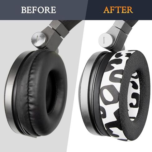 SOULWIT Mesh Fabric Earpads Replacement for JBL Synchros E50 E50BT S500 S700 Wireless Headphones, Ear Pads Cushions with Noise Isolation Foam - Black in Saudi Arabia