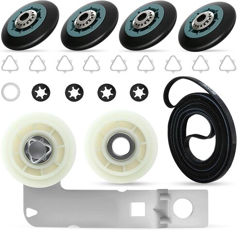 طقم إصلاح مجفف Engpair 4392067 مع WPW10314173 أسطوانات الأسطوانة ، W10837240 Idler Assembly ، 661570V Belt و 279640 Idler Pulley ، for Whirlpool Cabrio Duet ، Kenmore Elite ، Maytag Bravos XL in Saudi Arabia