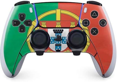 Skinit Skinit Gaming Gaming Skiner مع PS5 Dualsense Edge Pro Controller - تصميم العلم الأوكراني المتعثر in Saudi Arabia