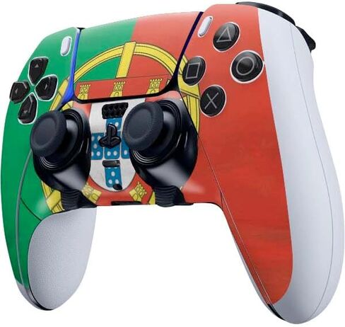 Skinit Skinit Gaming Gaming Skiner مع PS5 Dualsense Edge Pro Controller - تصميم العلم الأوكراني المتعثر in Saudi Arabia