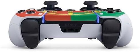 Skinit Skinit Gaming Gaming Skiner مع PS5 Dualsense Edge Pro Controller - تصميم العلم الأوكراني المتعثر in Saudi Arabia