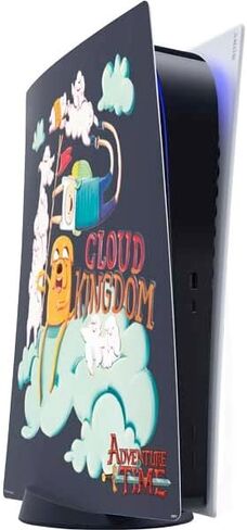 Skinit Decal Gaming Skin Compatible with PS5 Digital Edition Console - Officially Licensed Adult Swim Adventure Time Jake and Finn Design in Saudi Arabia
