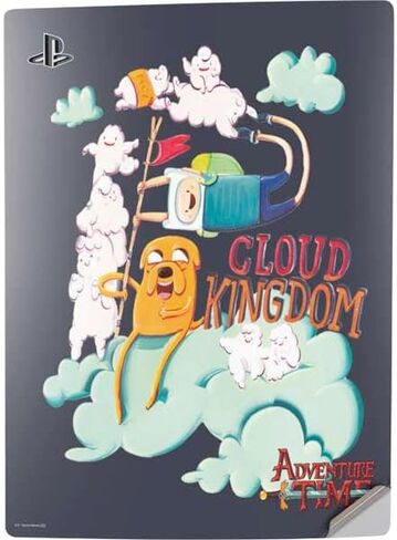 Skinit Decal Gaming Skin Compatible with PS5 Digital Edition Console - Officially Licensed Adult Swim Adventure Time Jake and Finn Design in Saudi Arabia