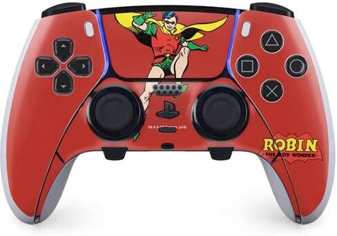 Skinit Skinit Gaming Gaming Skiner مع PS5 DualSense Edge Pro Controller - Comics DC Comics مرخص رسميًا Robin Classic Art Design in Saudi Arabia