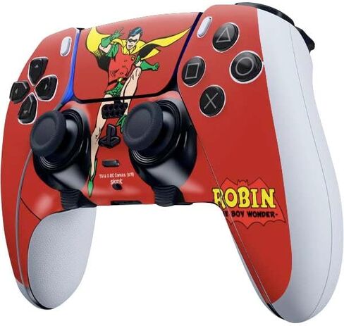 Skinit Skinit Gaming Gaming Skiner مع PS5 DualSense Edge Pro Controller - Comics DC Comics مرخص رسميًا Robin Classic Art Design in Saudi Arabia
