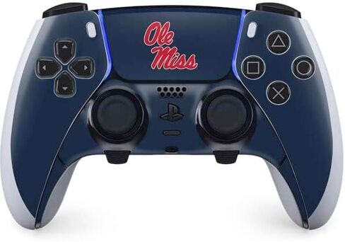 ألعاب Skinit Mucal Gaming متوفرة مع PS5 DualSense Edge Pro Controller - جامعة ميسيسيبي أولي ملكة جمال التصميم الأزرق in Saudi Arabia