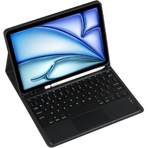 حالة لوحة مفاتيح Bluetooth اللاسلكية المغناطيسية لـ iPad Mini 6/Mini 7 8.3 بوصة- لوحة مفاتيح قابلة للفصل وسرد الماوس مع غطاء جلدي وحامل قلم رصاص (وردي ، وسادة اللمس الخلفية) in Kuwait