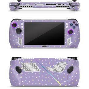 Zoomhitskins متوافق مع Asus Rog Ally Skin Glitter Finish ، Purple Stars Colorful Tiny Vintage Cuwaii ، ملصق فينيل 3M متين ، مصنوع في الولايات المتحدة الأمريكية in Kuwait