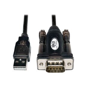 TRIPP Lite Eaton Series U209-000-R USB إلى RS-232 كابل المحول التسلسلي ، USB-A إلى DB9 M/M ، 5fts ، Windows & Play ، Black ، Cloud Care Packdle مؤهلة (50 حزمة) in Kuwait