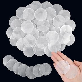 100PCS White Capiz Shells, 2 Inch Round Natural Sea Shells with 2 Holes for Wind Chimes, DIY Crafts & Handmade, Curtains, Home Decor, Wedding and Beach Themed Projects in Kuwait