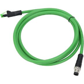 M12 to RJ45 Industrial Ethernet Cable M12 D Code 4Pin Male Cable IP67 Waterproof Connecting Line Wire - 3Meters/9.8ft in Kuwait