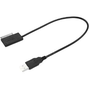 USB 2.0 to M1ni Sata II 7+6 13Pin Adapter Converter Cable for CD/DVD ROM Slimline Drive Converter HDD Caddy in Kuwait