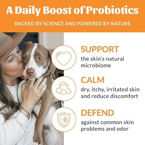 SKOUT'S HONOR: Probiotic Deodorizer With Avocado Oil Hydrates and Deodorizes Fur, Supports Pet’s Natural Defenses, PH-Balanced, Sulfate Free - Honeysuckle, 8 oz. in Saudi Arabia