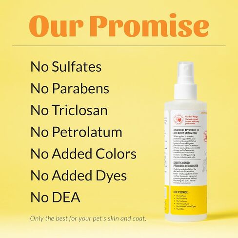SKOUT'S HONOR: Probiotic Deodorizer With Avocado Oil Hydrates and Deodorizes Fur, Supports Pet’s Natural Defenses, PH-Balanced, Sulfate Free - Honeysuckle, 8 oz. in Saudi Arabia