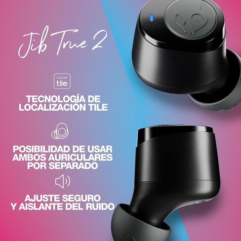 Skullcandy Jib True 2 Wireless in-Ear Earbuds - True Black (Renewed) in Saudi Arabia