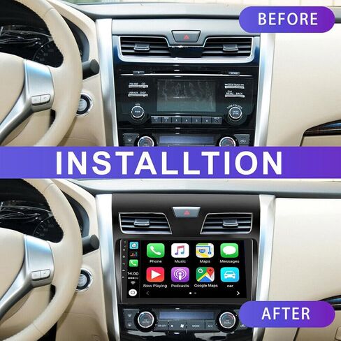 Radio for Nissan Altima 2013 2014 2015-10.1 '' Wireless Apple Carplay Touch Screen for Altima in-Dash Navigation GPS ، Android Auto ، WiFi ، Bluetooth ، Hifi ، FM ، SWC ، MIC ، Camera Camera in Saudi Arabia