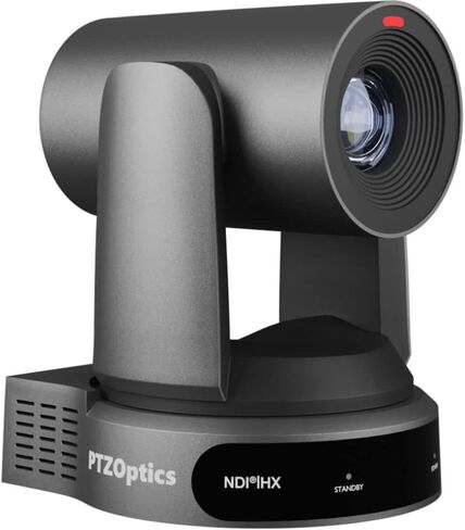 Ptzoptics 5 X Move 4K SDI/HDMI/USB/IP PTZ كاميرا مع تكبير بصري 30x (رمادي) (PT30X-4K-GY-G3) + 5 × جدار جدار عالمي (أسود) + مجموعة الأسلاك + الأسلاك in Kuwait