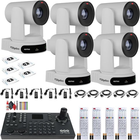 Ptzoptics 5 X Move 4K SDI/HDMI/USB/IP PTZ كاميرا مع تكبير بصري 30x (أبيض) (PT30X-4K-WH-G3) Superjoy PTZ Camera Commystic in Saudi Arabia
