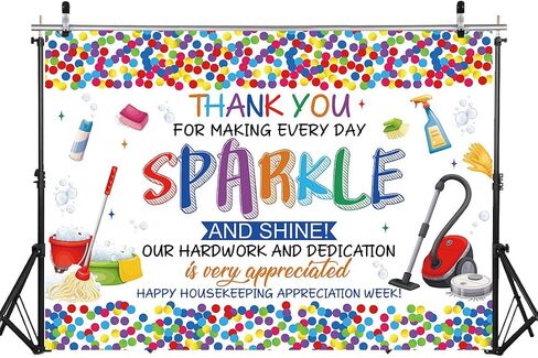 Happy Housebering Week Banner Backdrop 6x4ft شكرًا لك على صنع كل يوم من البريق والتألق Background Background Housing Housing Recoration Decorations Photo Photo Props in Kuwait