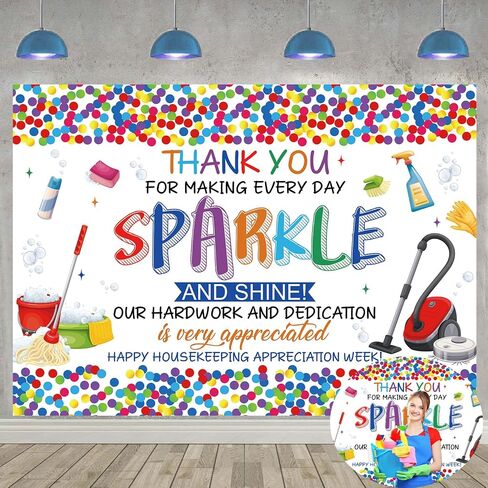 Happy Housebering Week Banner Backdrop 6x4ft شكرًا لك على صنع كل يوم من البريق والتألق Background Background Housing Housing Recoration Decorations Photo Photo Props in Kuwait