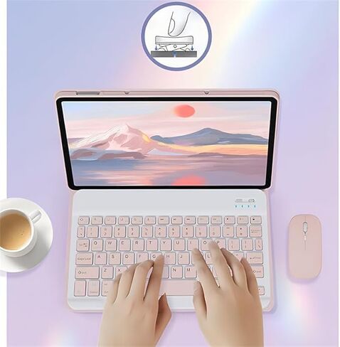 حالة لوحة مفاتيح لوحة مفاتيح اللمس اللمسات اللاسلكية القابلة للفصل لـ Lenovo Tab 10.1 بوصة 2025 إطلاق TB-311FU/TB-311XU ، علبة الورقة مع الماوس (العلبة الخضراء ، لوحة مفاتيح اللمس الخلفية) in Saudi Arabia