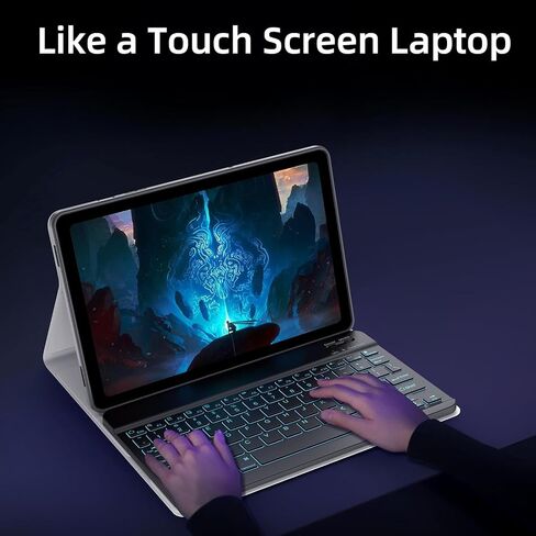 حالة لوحة مفاتيح لوحة مفاتيح اللمس اللمسات اللاسلكية القابلة للفصل لـ Lenovo Tab 10.1 بوصة 2025 إطلاق TB-311FU/TB-311XU ، علبة الورقة مع الماوس (العلبة الخضراء ، لوحة مفاتيح اللمس الخلفية) in Saudi Arabia