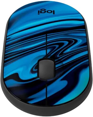Logitech M340 اللاسلكي الماوس مع مطبوعات محدودة الإصدار ، مستقبل USB والنقرات الصامتة ، الماوس اللاسلكي المحمول للكمبيوتر المحمول ، الكمبيوتر ، النوافذ ، الكروم ، السطح ، المجرة الأزرق - البصرية - 32.81 قدم (متجددة) in Kuwait