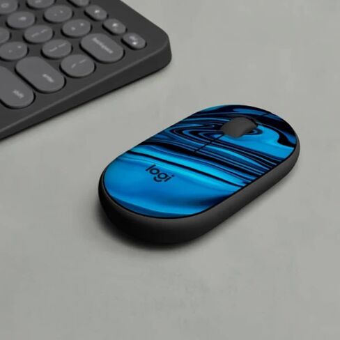 Logitech M340 اللاسلكي الماوس مع مطبوعات محدودة الإصدار ، مستقبل USB والنقرات الصامتة ، الماوس اللاسلكي المحمول للكمبيوتر المحمول ، الكمبيوتر ، النوافذ ، الكروم ، السطح ، المجرة الأزرق - البصرية - 32.81 قدم (متجددة) in Kuwait