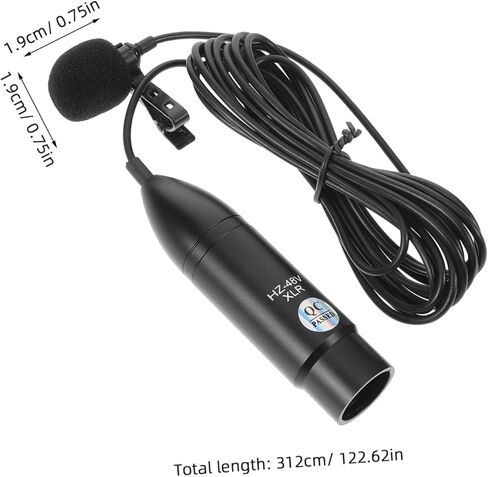 48V مقطع من طية صدر السترة ثلاثية لافاليير معدات التسجيل الاحترافية لافاليير XLR in Kuwait