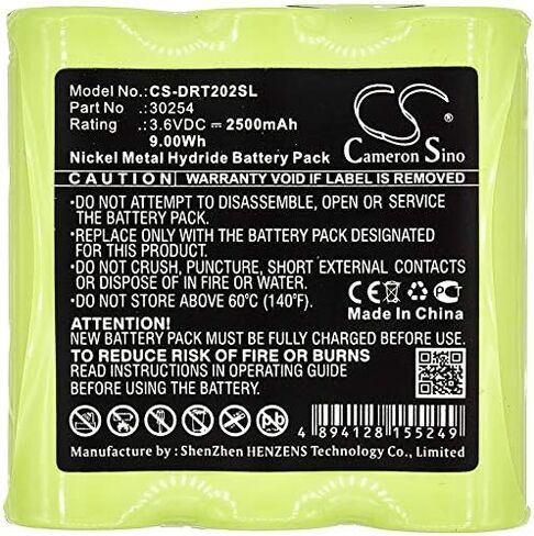 Replacement Battery Compatible for Deviser DS2002 DS2002H (2500mAh/3.6V), 30254 Battery in Saudi Arabia