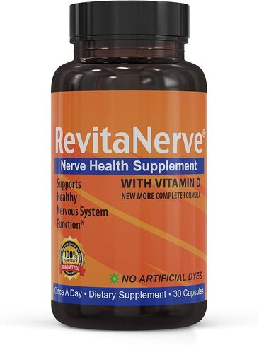 RevitaNerve - دعم وتخفيف أعصاب الاعتلال العصبي | مكمل منشط لعلاج الانزعاج العصبي | مرة واحدة في اليوم | تقليل آلام الأعصاب (أربع عبوات، 120 قطعة) in Saudi Arabia