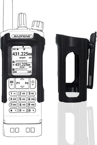 Baofeng UV-32/DM-32 Walkie Talkie Belt Clip الحافظة | ملحق بديل للراديو البلاستيكي بديل | آمن احمل انطلاق سريعًا ، وآمنًا لاستخدام في الهواء الطلق والاستخدام 1PACK in Kuwait