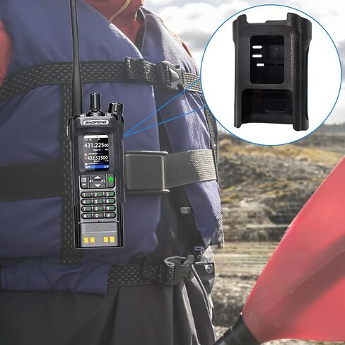 Baofeng UV-32/DM-32 Walkie Talkie Belt Clip الحافظة | ملحق بديل للراديو البلاستيكي بديل | آمن احمل انطلاق سريعًا ، وآمنًا لاستخدام في الهواء الطلق والاستخدام 1PACK in Kuwait