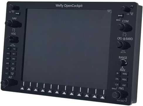 T Starlight Bright Q Wefly G1000 MFD with 10.4″ Wide View Angle HDMI Display & Backlit Buttons, USB & HDMI Connection to PC, Preloaded Wefly Drivers for Easy Plug-and-Play Operation in Saudi Arabia