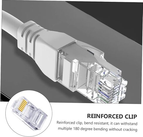 تمر Homsfou 200pcs عبر موصل Ethernet Connector Clisted Chip Cable Cable Cables Compls اتصال مستقر مناسب للأجهزة المتعددة in Kuwait