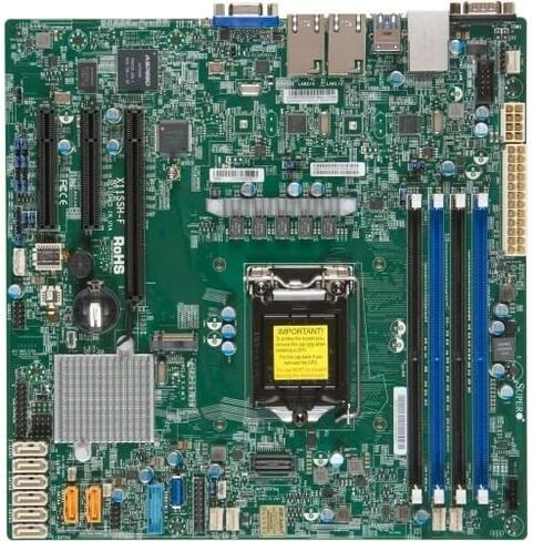 Supermicro MBD-X11SSH-F-O X11SSH-F - Motherboard - micro ATX - LGA1151 Socket - C236 - USB 3.0 - 2 x Gigabit LAN - onboard graphics in Saudi Arabia