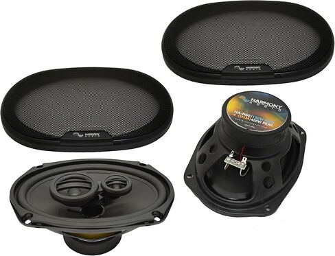 Harmony Audio HA-R69 Compatible with Chrysler Sebring Convertible 01-06 Stereo 6x9 450W Speakers, 46CXA3604 4 Channel 720W Peak Speaker Amp and HA-AK10 Gauge 600W Amp Install Kit in Saudi Arabia