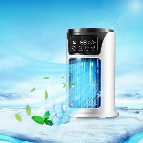 Refrigerator Household Dormitory Student Desktop Fan, Small Wind Large Office USB Refrigeration Fan, 1-6 speed wind power, Low noise in Kuwait