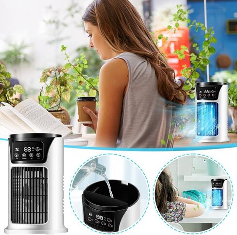Refrigerator Household Dormitory Student Desktop Fan, Small Wind Large Office USB Refrigeration Fan, 1-6 speed wind power, Low noise in Kuwait