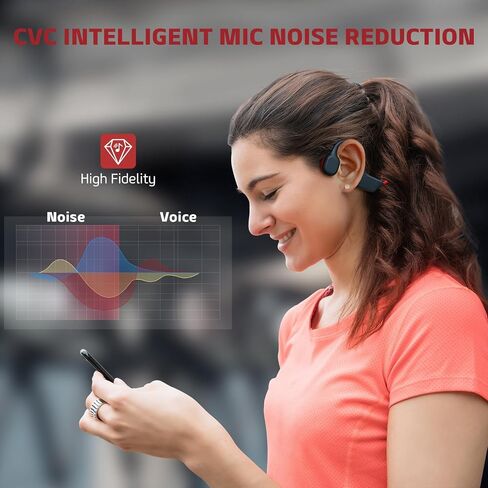 سماعات توصيل العظام Bluetooth ، سماعات الأذن المفتوحة اللاسلكية Red01 in Saudi Arabia