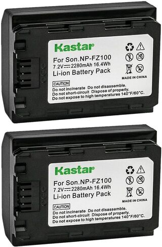 استبدال بطارية KASTAR 1 PACK لـ Sony Alpha A7 III α7III ، Sony Alpha A7C α7C ، Sony Alpha ILCE-7M3 ، Sony Alpha ILCE-7M3K ، Sony Alpha A7R III α7R III ، Sony Alpha A7R3 α7R3 in Saudi Arabia